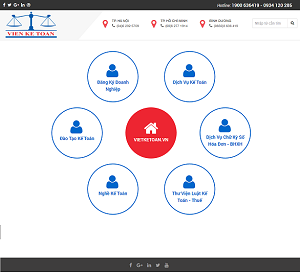 Mẫu website giới thiệu công ty kế toán uy tín